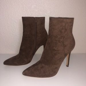 Suede booties 🧸